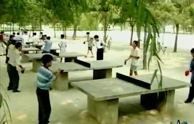 Concrete table tennis tables