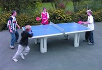 Concrete table tennis tables