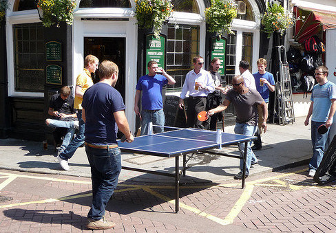 Outdoor table tennis - Ping London