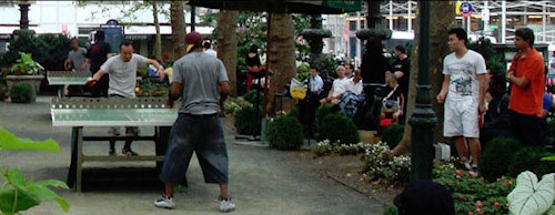 Outdoor table tennis