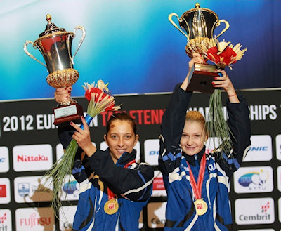2012 European Table Tennis Championships - Women's Doubles Winners