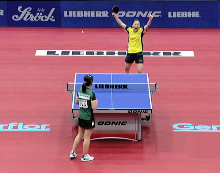 Fen Li representing Sweden wins the 2013 European Championships Women's Singles title