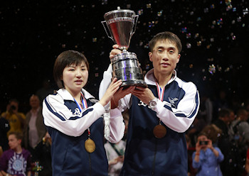 2013 Mixed Doubles World Champions - Kim Hyok Bong and Kim Jong of North Korea