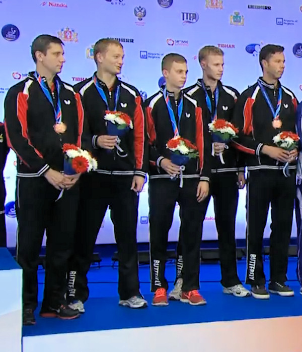Belarus - European Table Tennis Men's Team Bronze Medallists 2015