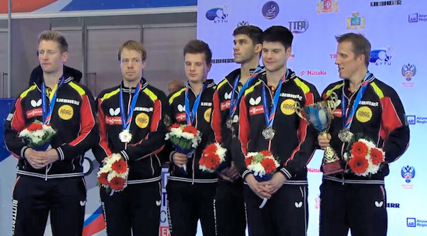 Germany - European Table Tennis Men's Team Silver Medallists 2015