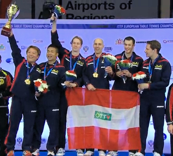 Austria - European Table Tennis Men's Team Champions 2015