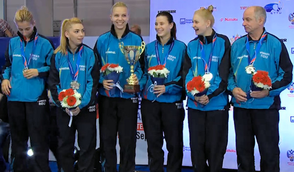 Romania - European Table Tennis Women's Team Silver Medallists 2015 Romania - European Table Tennis Women's Team Silver Medallists 2015