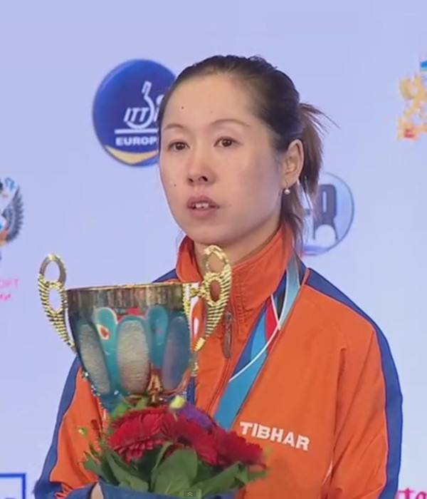 2015 European Championships Women's Singles silver medallist - LI Jie (Netherlands)