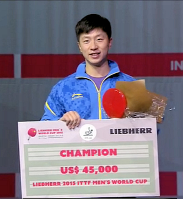 World Cup 2015 Winner - Ma Long