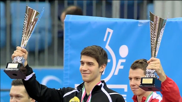 2016 European Championships Men's Doubles winners - Patrick Franziska and Jonathan Groth