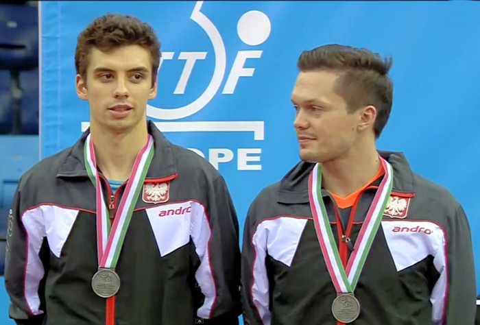 2016 European Championships Men's Doubles silver medallists - Jakub Dyjas and Daniel Gorak