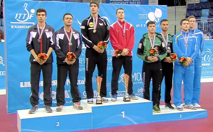 2016 European Championships Men's Doubles medallists