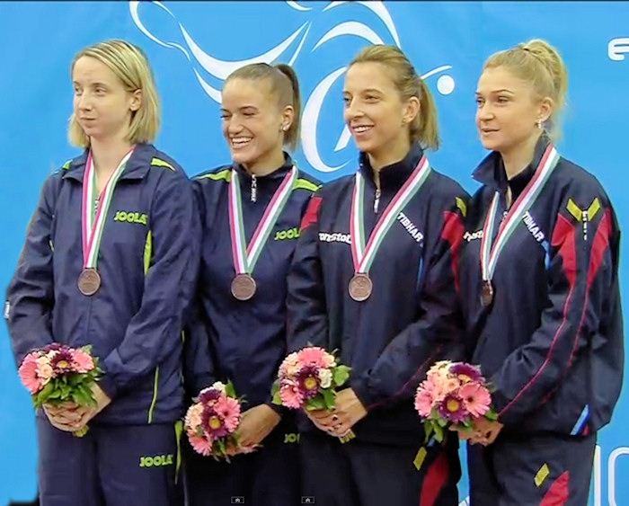 2016 European Championships Women's Doubles bronze medallists