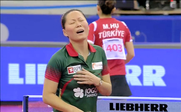 2016 European Championships Women's Singles silver medallist - Yu Fu 2016 European Championships Women's Singles silver medallist - Yu Fu