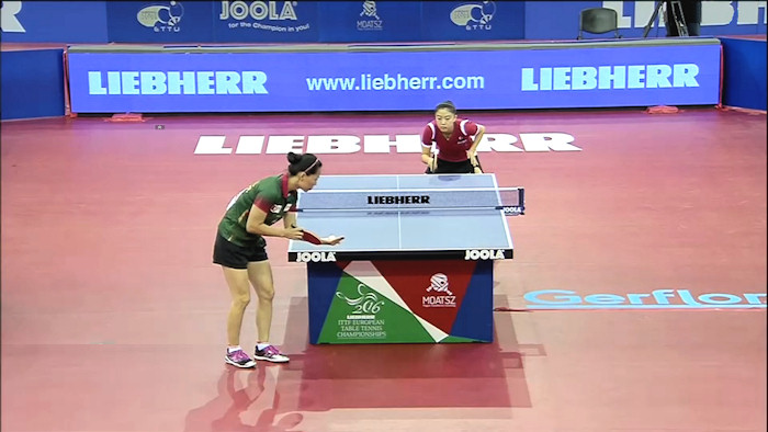 2016 European Championships Women's Singles final 2016 European Championships Women's Singles final