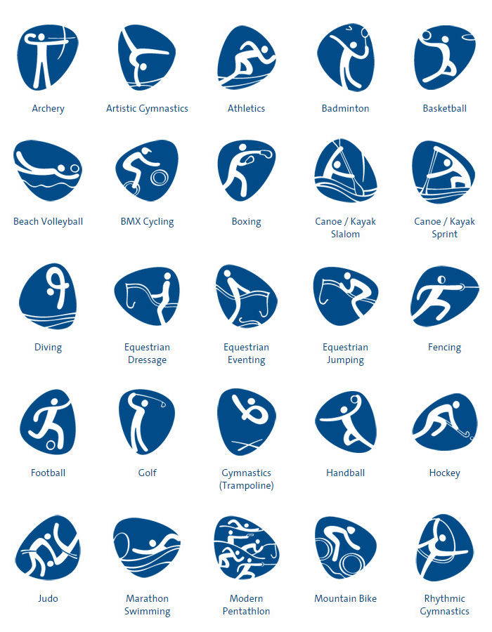 2016 Olympic Games Pictograms