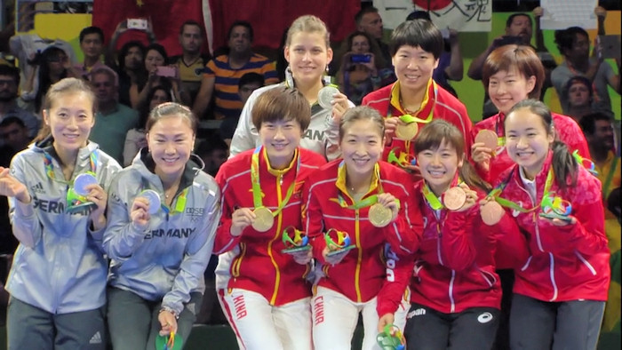 2016 Olympic Games - Women's Team Event medal winners