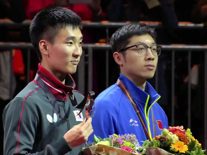 Lee Sangsu and Xu Xin, Men's Singles Bronze Medallists