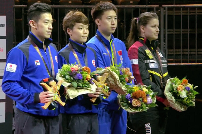 Wong Chun Ting and Doo Hoi Kem, Fang Bo and Petrissa Solja, Bronze Medallists