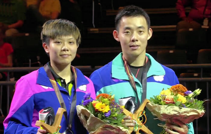Cheng I-Ching and Chen Chien-An - Mixed Doubles Silver Medallists 2017