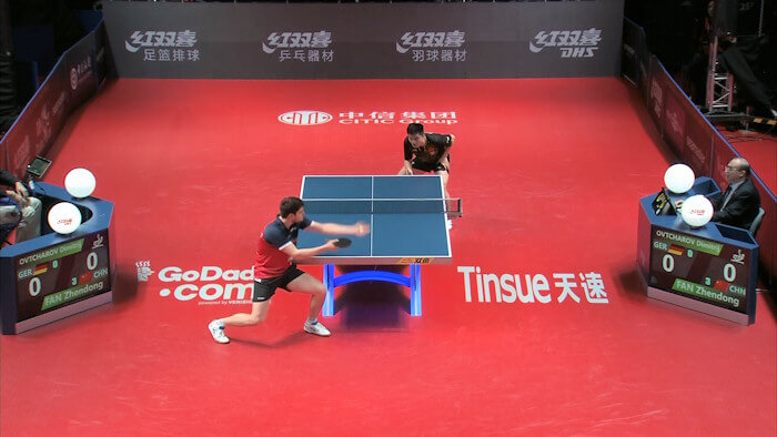 2017 ITTF World Tour Grand Finals - Fan Zhendong and Dimitrij Ovtcharov