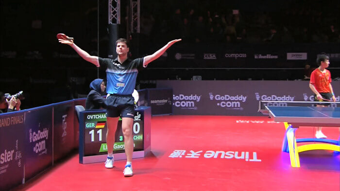 2017 ITTF World Tour Grand Finals - Dimitrij Ovtcharov and Lin Gaoyuan