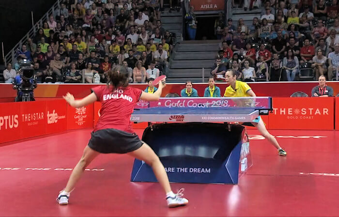 England's Tin Tin Ho beats Australia's Miao Miao to clinch the Bronze Medal