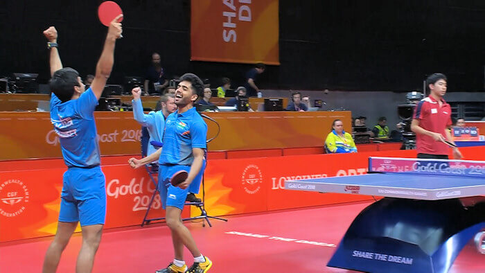 2018 Commonwealth Games Men's Doubles Bronze Medallists