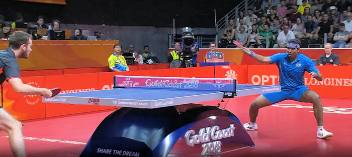 2018 Commonwealth Games Men's Singles Bronze Medallist - Sharath ACHANTA (India)