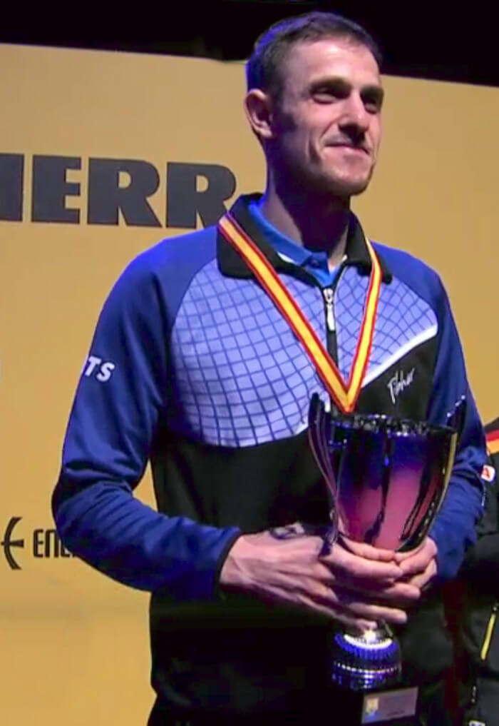 2018 European Championships Men's Singles silver medallist - Ovidiu Ionescu