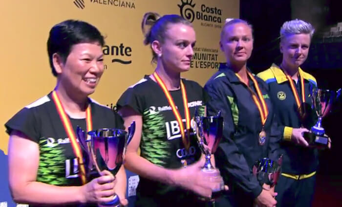 2018 European Championships Women's Doubles bronze medallists