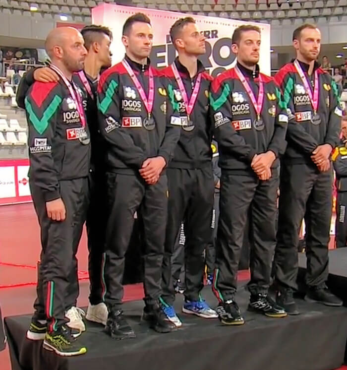 Portugal - European Table Tennis Men's Team Silver Medallists 2019