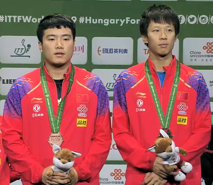 Liang Jingkun and Lin Gaoyuan - Men's Doubles Bronze Medallist 2019
