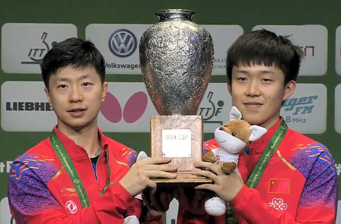 Ma Long and Wang Chuqin - Men's Doubles World Champions 2019