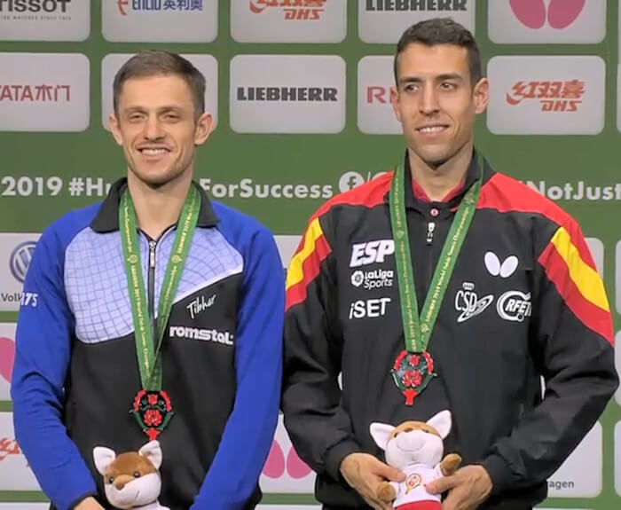 Ovidiu Ionescu and Alvaro Robles - Men's Doubles Silver Medallist 2019