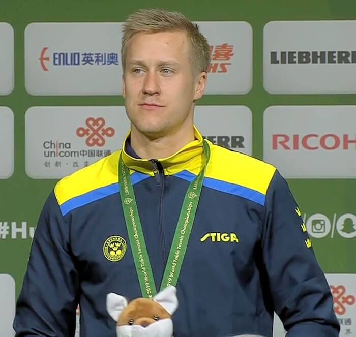 2019 World Championships - Mens Singles - Silver Medallist - Mattias Falck