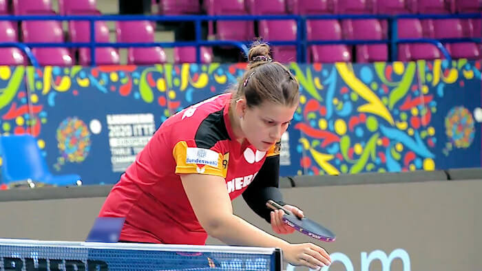 2020 European Championships Women's Singles gold medallist - Petrissa Solja (Germany)