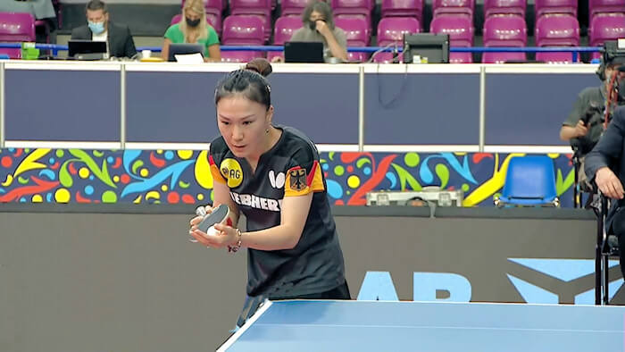 2020 European Championships Women's Singles silver medallist - Xiaona Shan (Germany)