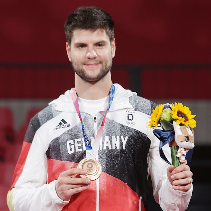 2020 Olympic Games Men's Singles Event Bronze Medal winner - Dimitrij Ovtcharov