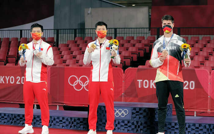 2020 Olympic Games Men's Singles Event medal winners