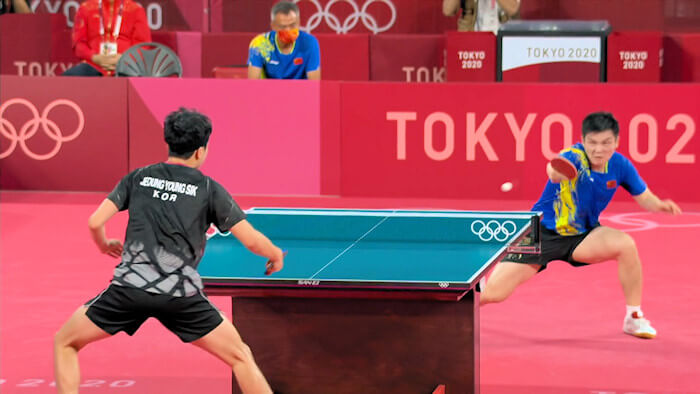 2020 Olympic Games Men's Singles Event QF - Fan Zhendong v Jeoung Youngsik