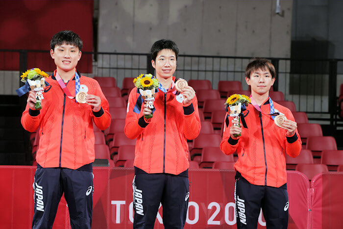 Men's Team Event Bronze medal winners - Japan