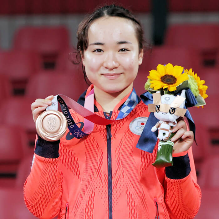 2020 Olympic Games Women's Singles Event Bronze Medal winner - Mima Ito
