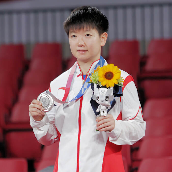 2020 Olympic Games Women's Singles Event Silver Medal winner - Sun Yingsha