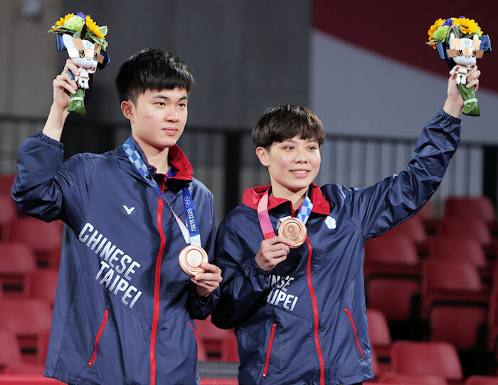 Mixed Doubles Bronze medal winners - Lin Yun Ju and Cheng I Ching