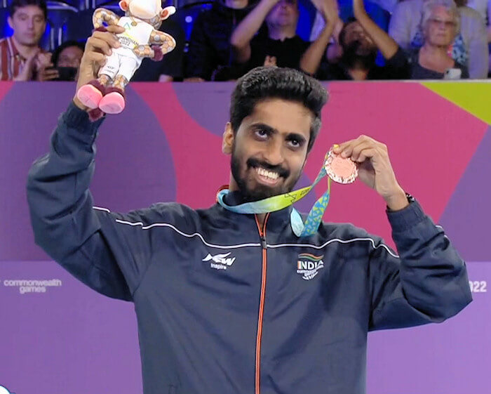 Men's Singles Bronze Medallist - Sathiyan GNANASEKARAN (India)