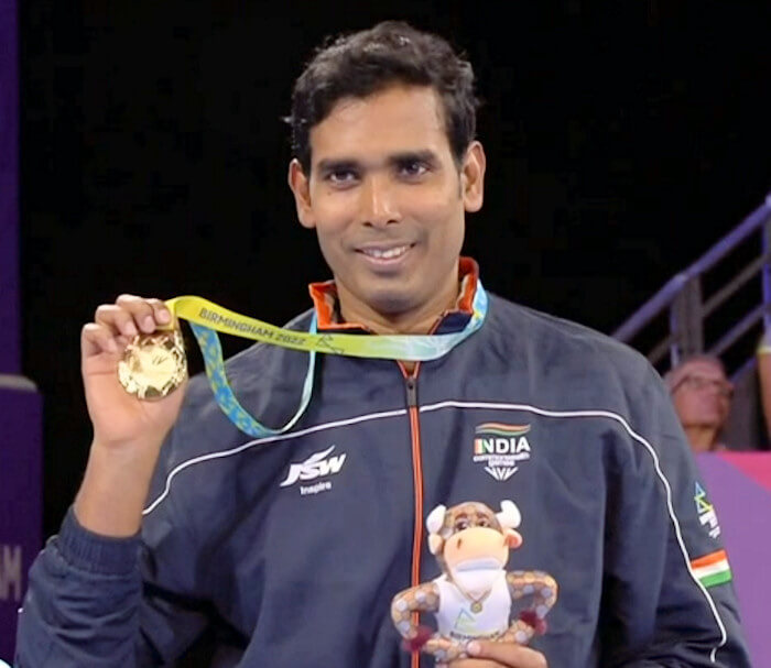 Men's Singles Gold Medallist - Sharath Kamal ACHANTA (India)