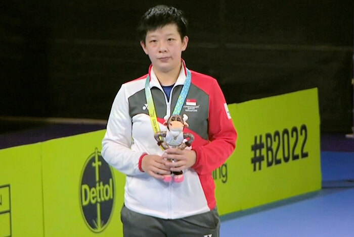 Women's Singles Silver Medallist ZENG Jian (Singapore)