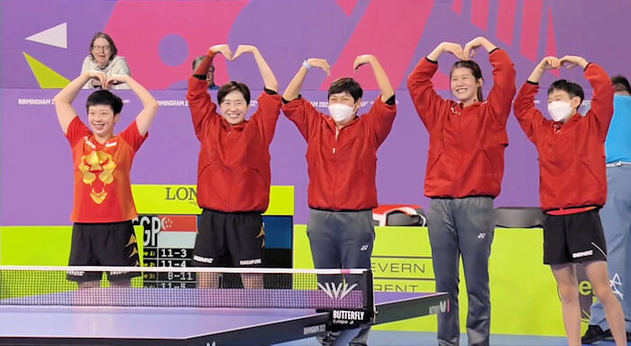 Singapore celebrate their victory