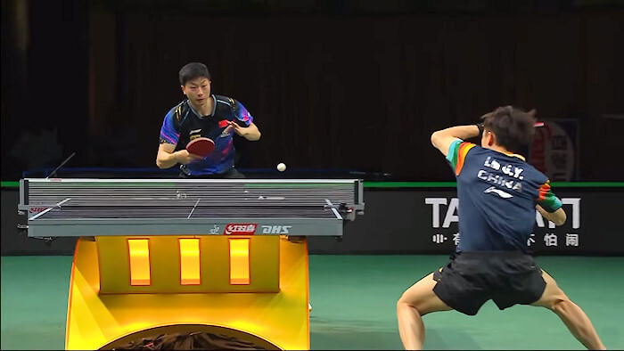 2023 World Championships - Mens Singles QF - Ma Long (China) v Lin Gaoyuan (China)